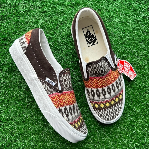 Vans Classic Slip On Fair Aisle Brown - Picture 7 of 10